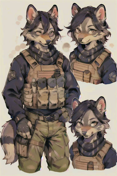 Male Raccoon Soldier Adopt