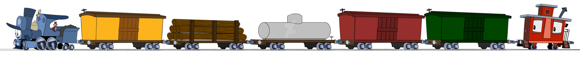 Linus Pulling A Freight Train by Bluthian90 on DeviantArt