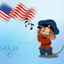 Fievel Playing His Harmonica