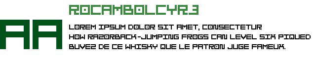 Rocambol font