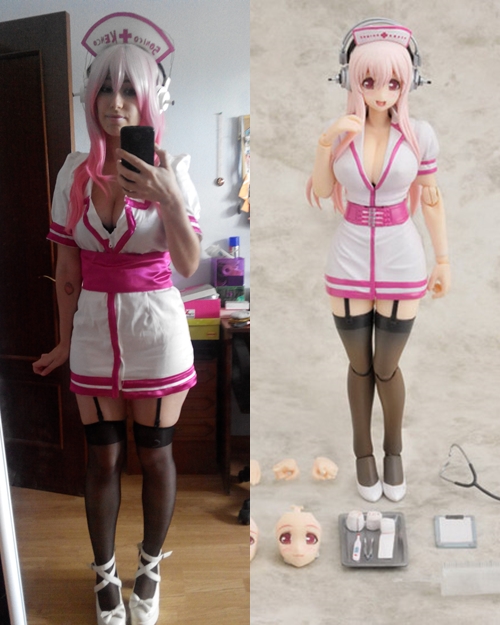 Super Sonico Nurse Cosplay Finished