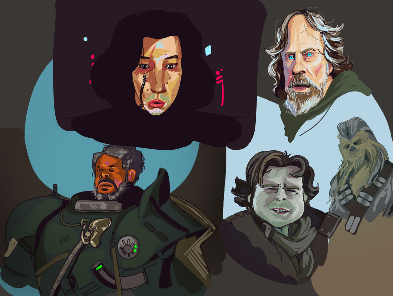 Star Wars caricatures by Just-Rube on DeviantArt