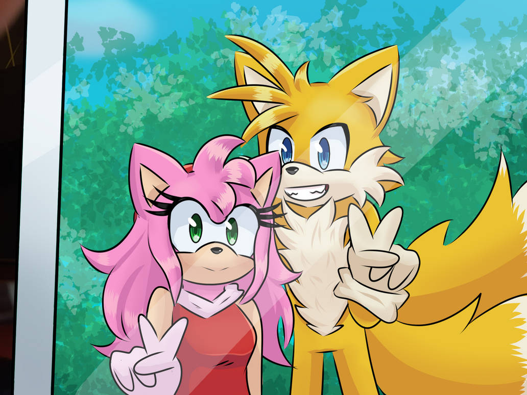 Amy Frame Photo Frame: Amy y Tails by JosefinaGo97 on DeviantArt
