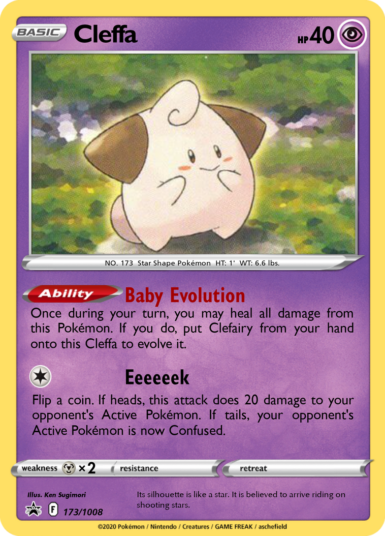 Cleaffe Cleffa card by Kangaflora on DeviantArt