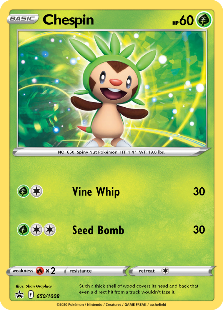 Che Pin Chespin card by Kangaflora on DeviantArt