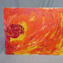 Warm Analogous Impasto Study - 'Lava Love'