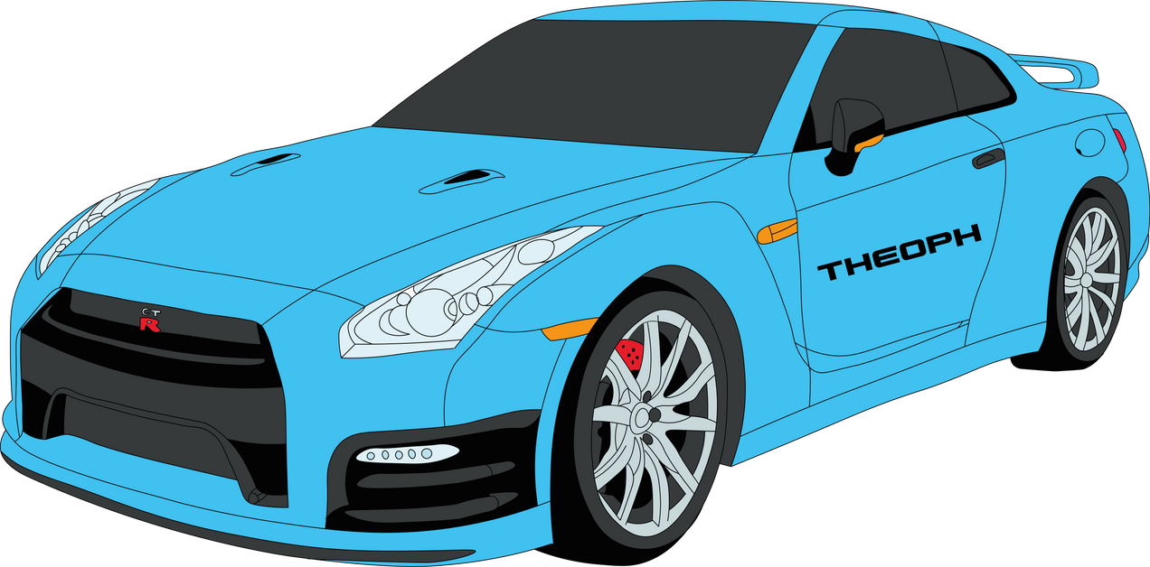 Nissan GTR vector render UHD by Theoph69 on DeviantArt