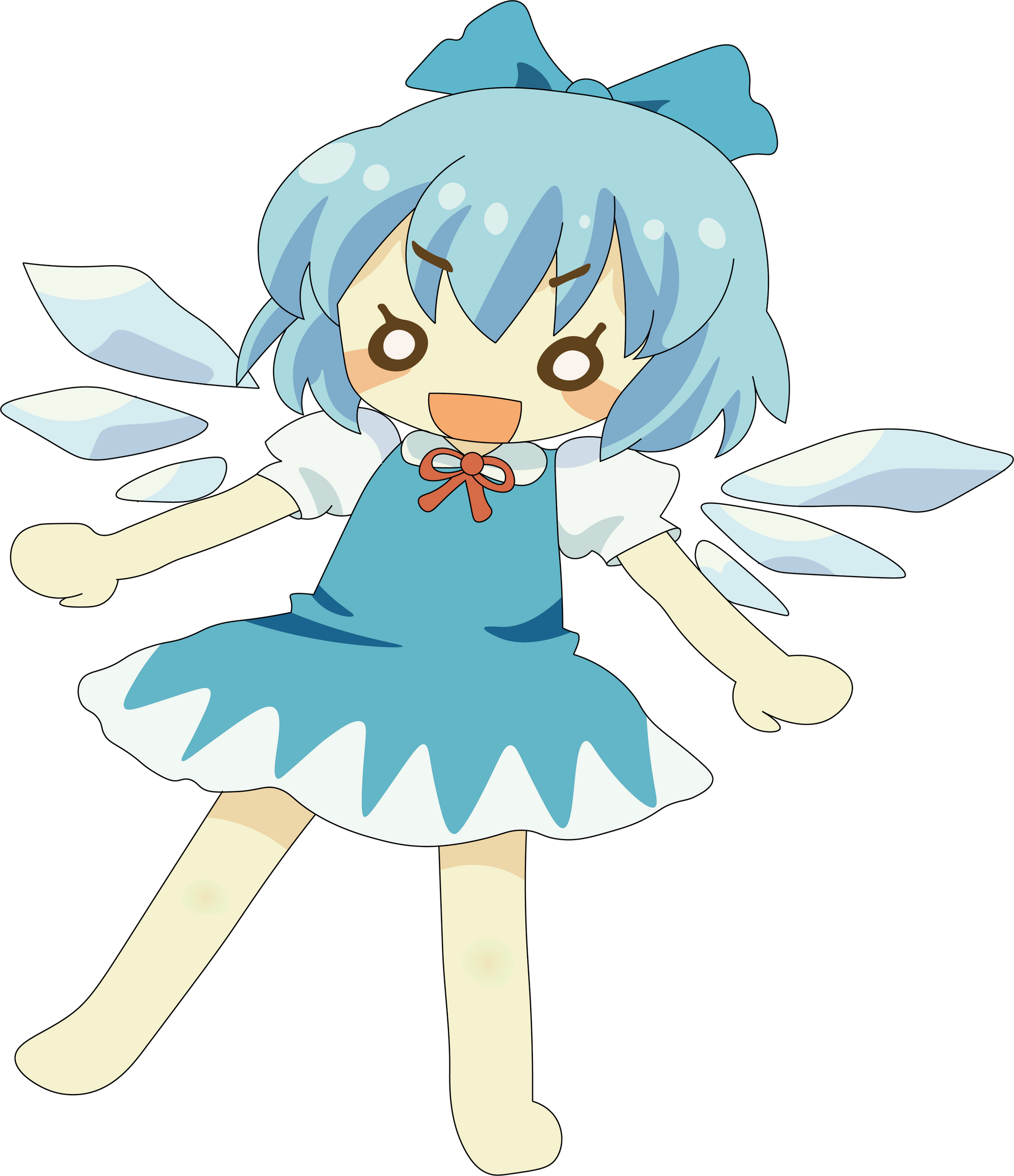 Touhou Cirno render by Theoph69 on DeviantArt