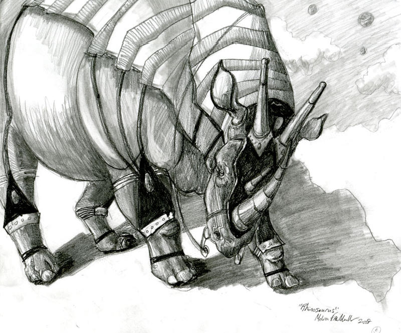Dinosaur Rinconsaurus Drawing 'Rhinosaurus' by UnicornSpirit on DeviantArt