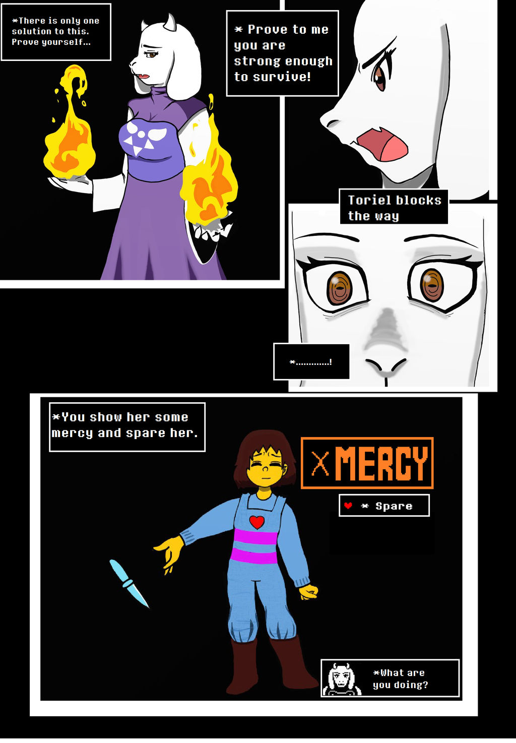 You Fight Toriel...