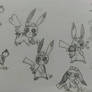 Pikachus and other pokemans doodles