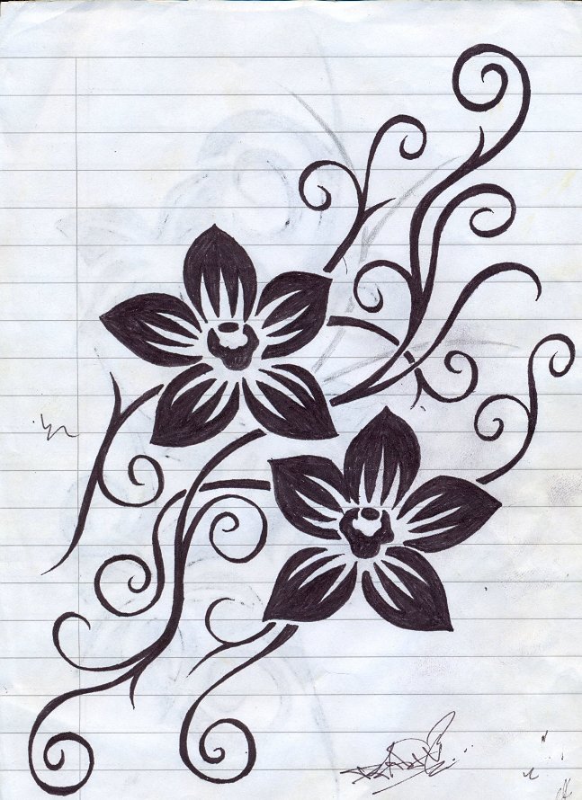 Tattoos Gallery Flower Tattoos Paper