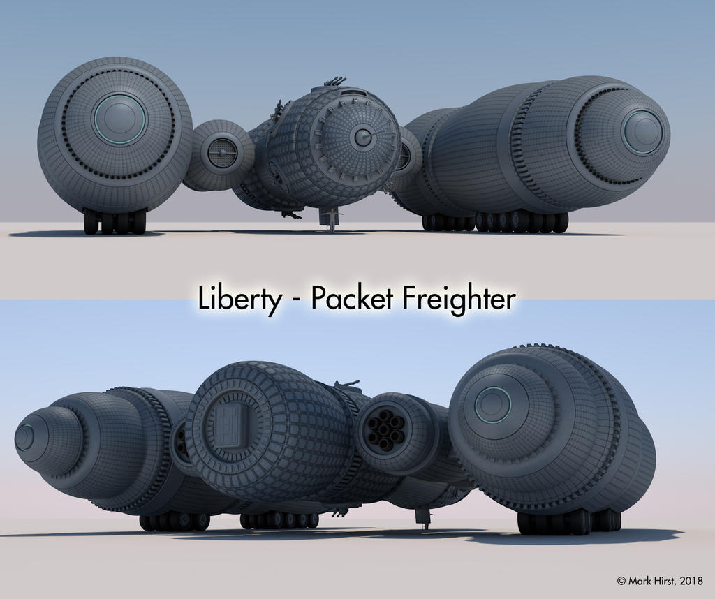 Packet Freighter Liberty Packet Freighter by MarkHirst on DeviantArt