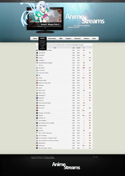 Anime-Streams - Webdesign