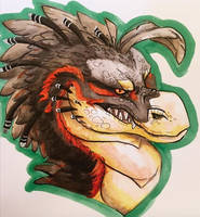 Nasty Raptor Badge