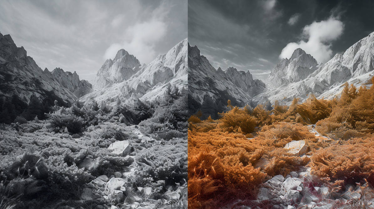 Color Versus Monochrome by CaligulaClone on DeviantArt