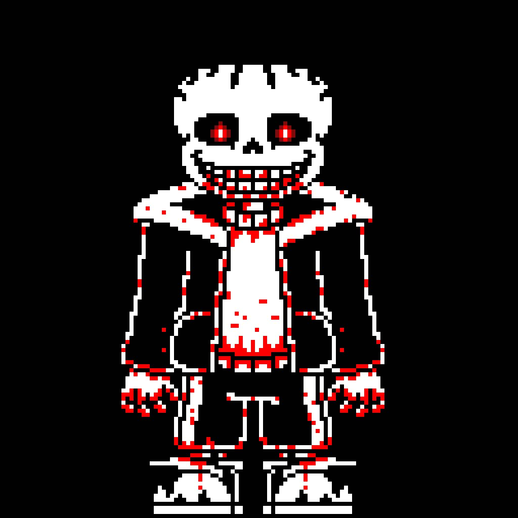 Hard Mode Insane Sans - Killer Sans Pixel Art Transparent PNG - 920x780 -  Free Download on NicePNG