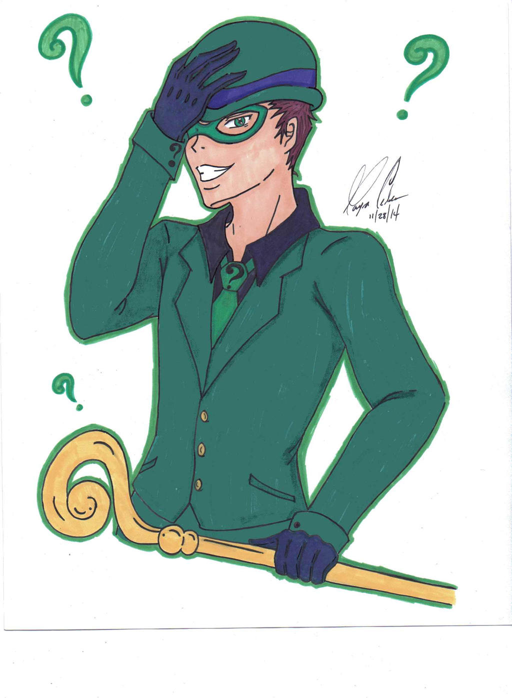 Riddler Fan Art by Namae2014 on DeviantArt