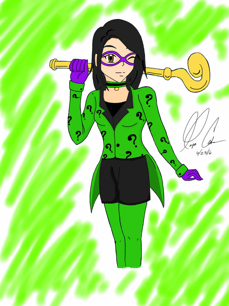 Lady Riddler cosplay sketch by Namae2014 on DeviantArt