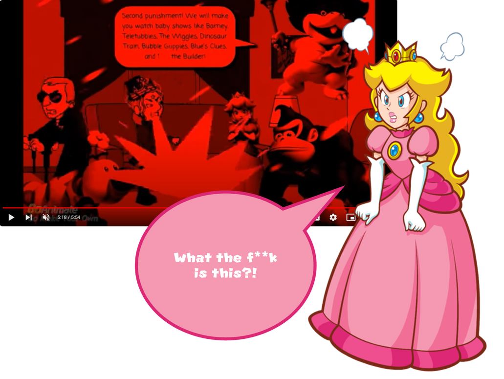 Peach Wadding Mad Princess Peach gets angry at CJ Mo's video!!!!! by Sameeru on DeviantArt