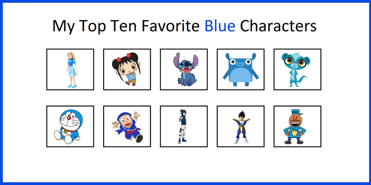 My Top 10 Favorite Blue Characters (Part 8) by Sameeru on DeviantArt