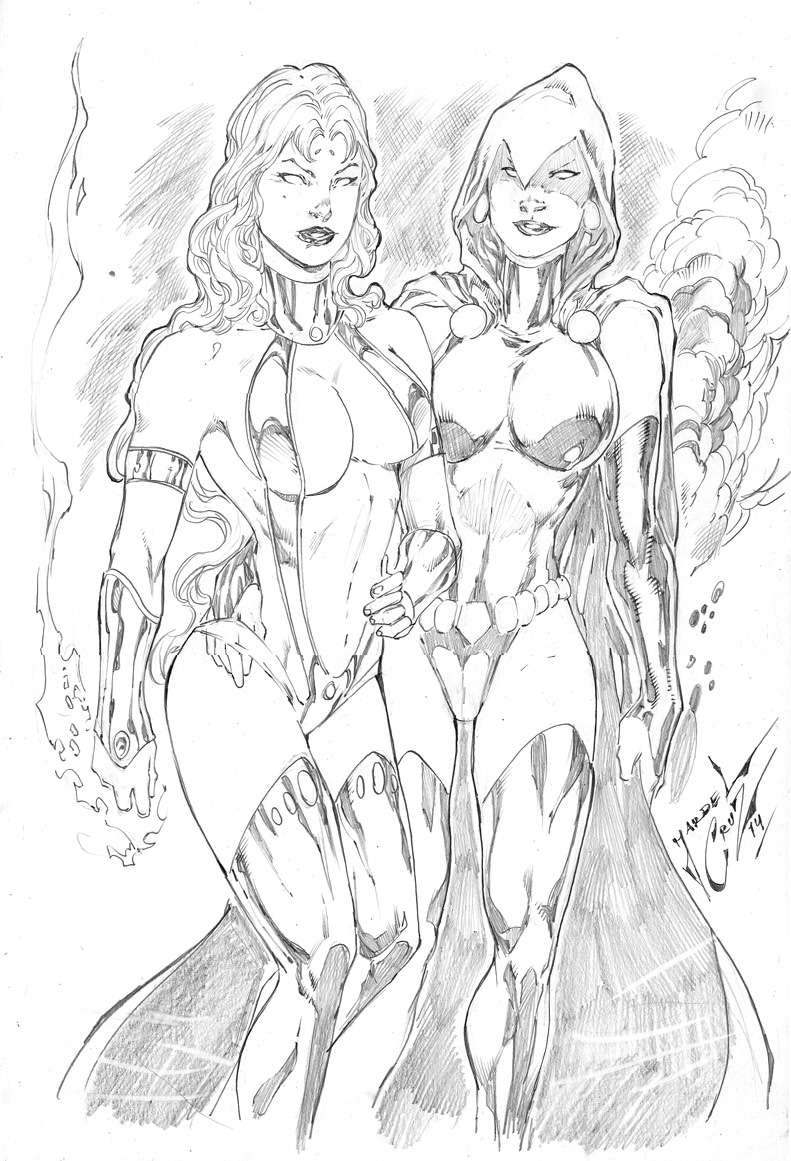 Starfire and Ravena