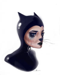 Crying Catwoman