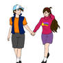 Mabel and Dipper from Gravity Falls