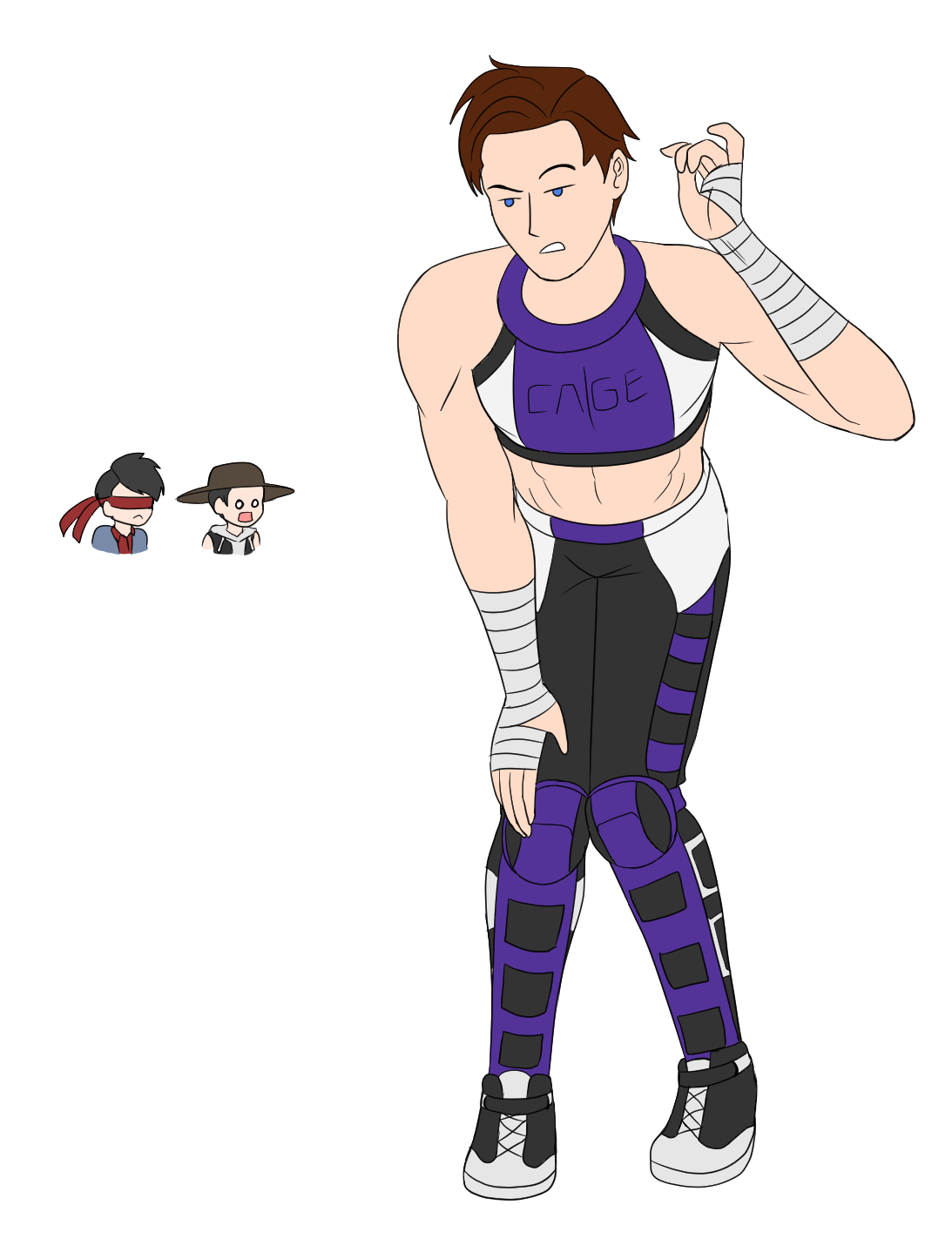 Johnny Cage wears on female version