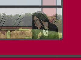 Grey Cloud (Nightwolf) at the Subway Train