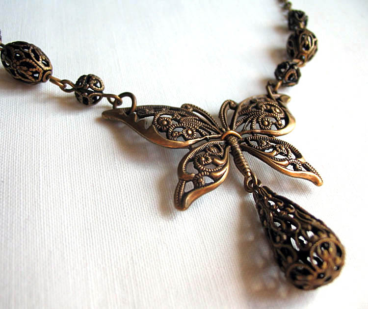 Filigree Butterfly Necklace