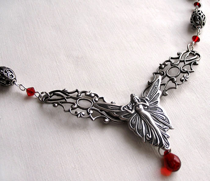 Red Fairy Necklace