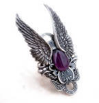 Dark Angel Ring Purple by Aranwen