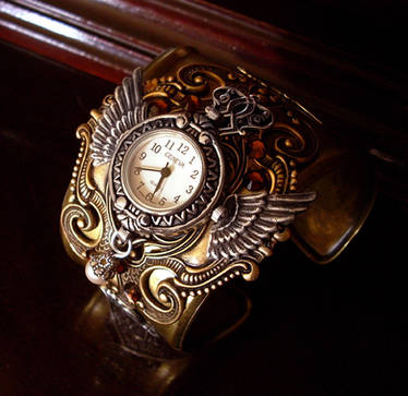 Brass Steampunk Cuff Watch