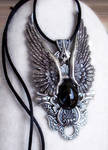 Dark Angel Pendant -satin by Aranwen