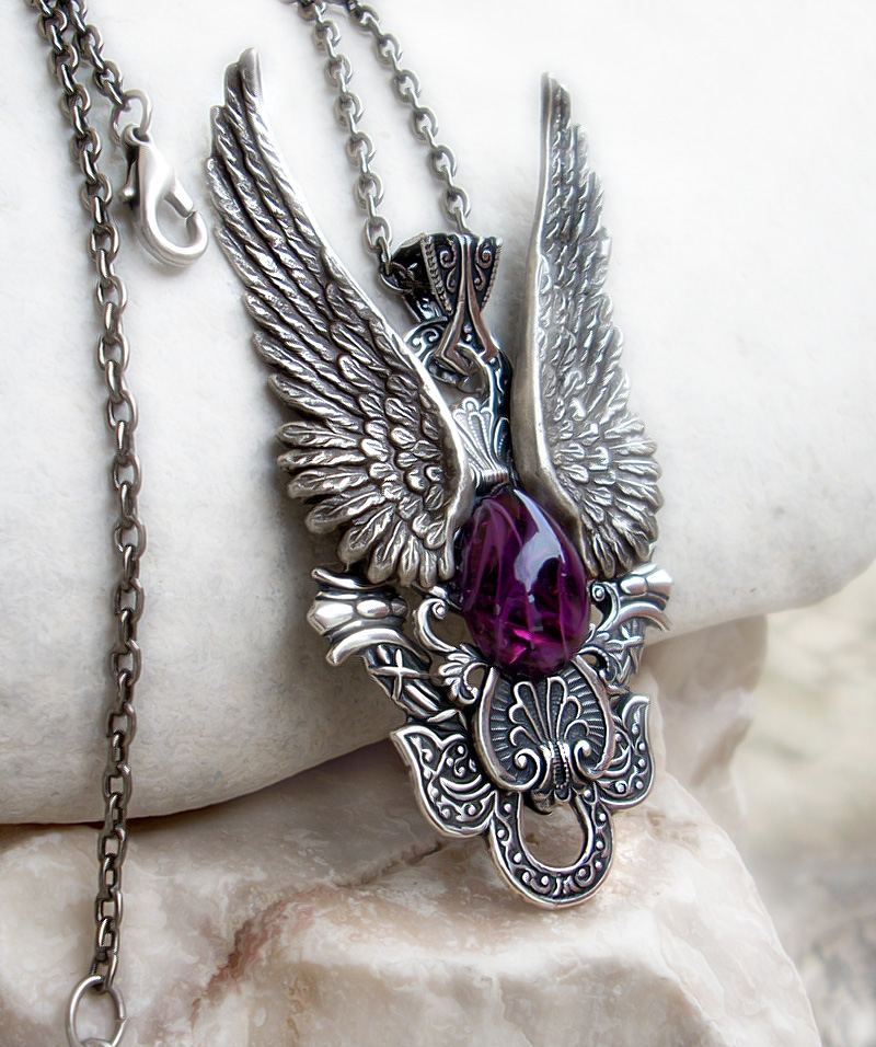 Dark Angel Pendant -Purple