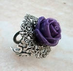 Purple Rose Ring by Aranwen