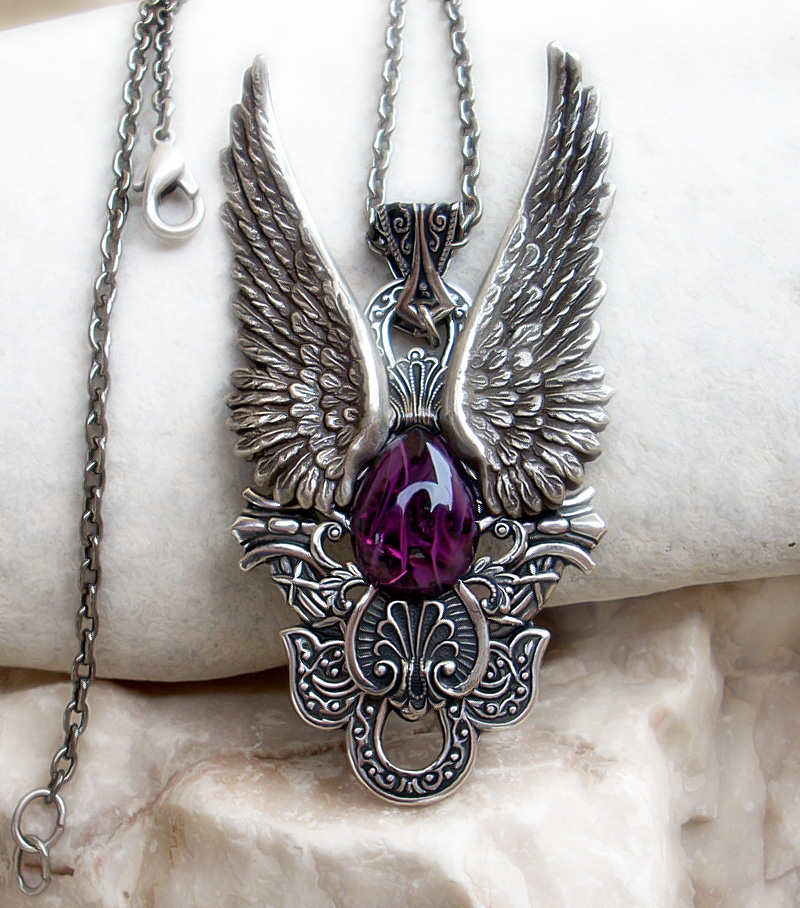 Dark Angel Pendant -Purple1
