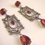 Red Gothic Earrings 1