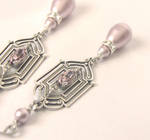 Pink Pearl Earrings by Aranwen