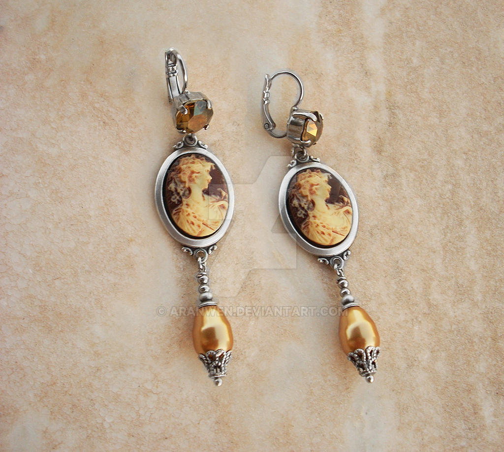 Cameo Dangle Earrings