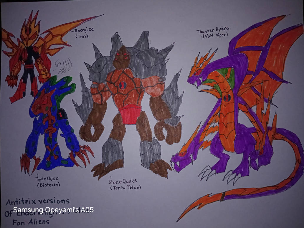 Antitrix Mutation Antitrix Enderknight1's OG Aliens by yimonz on DeviantArt