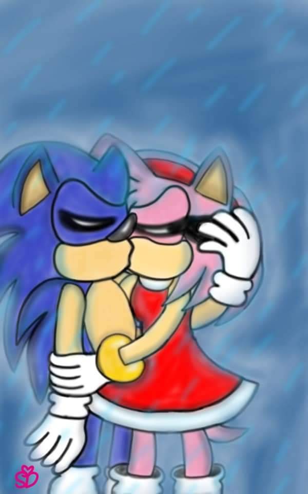 Sonamy - Kiss the Blue Blur by RainboomBlitz -- Fur Affinity [dot] net