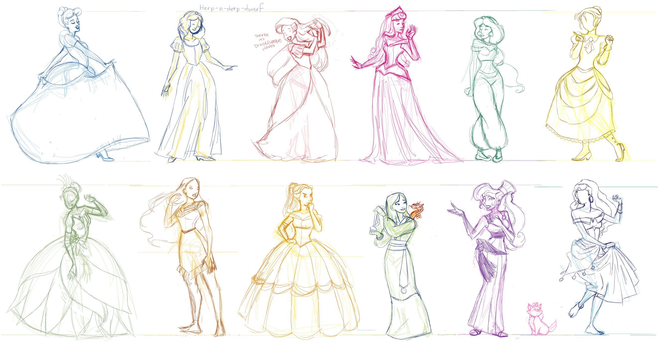 Disney Princesses and Whatnot