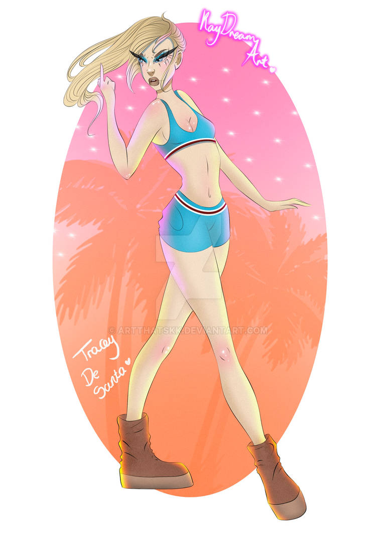 Tracey De Santa...again by ArtThatsKK on DeviantArt