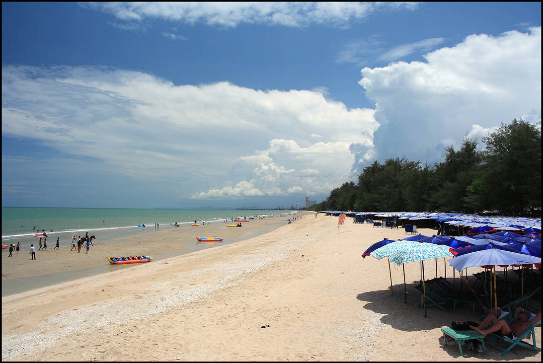 ChaAm beach, Thailand by superzap on DeviantArt ChaAm beach, Thailand by superzap on DeviantArt