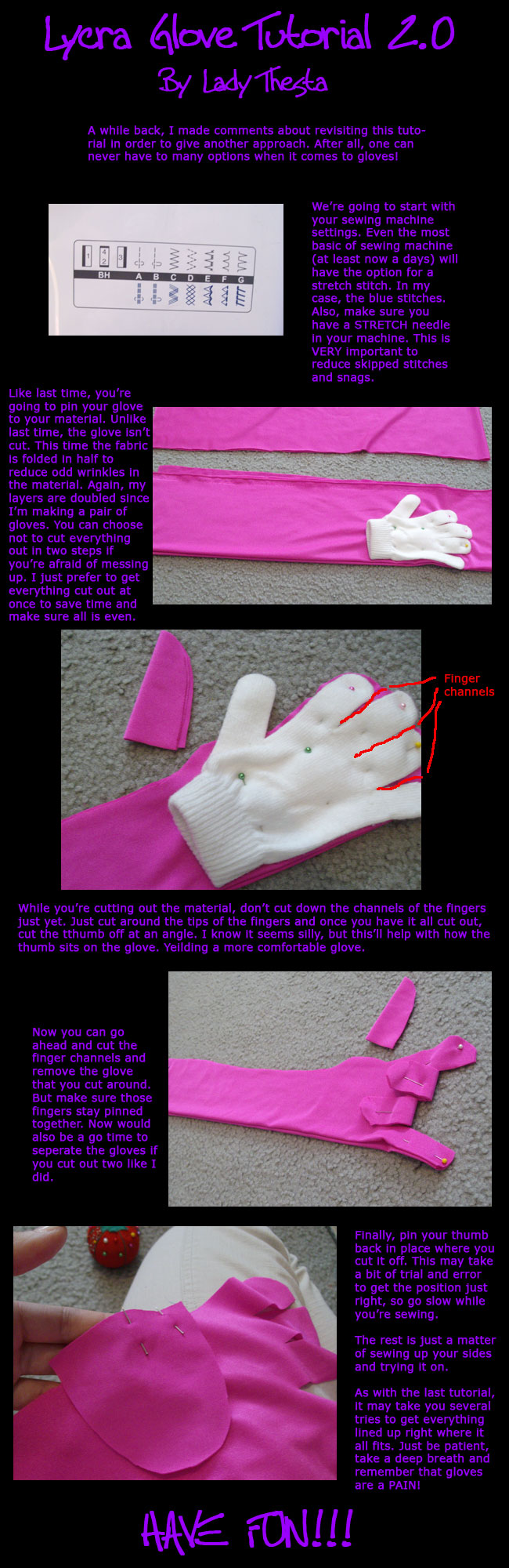 Lycra Glove Tutorial 2.0