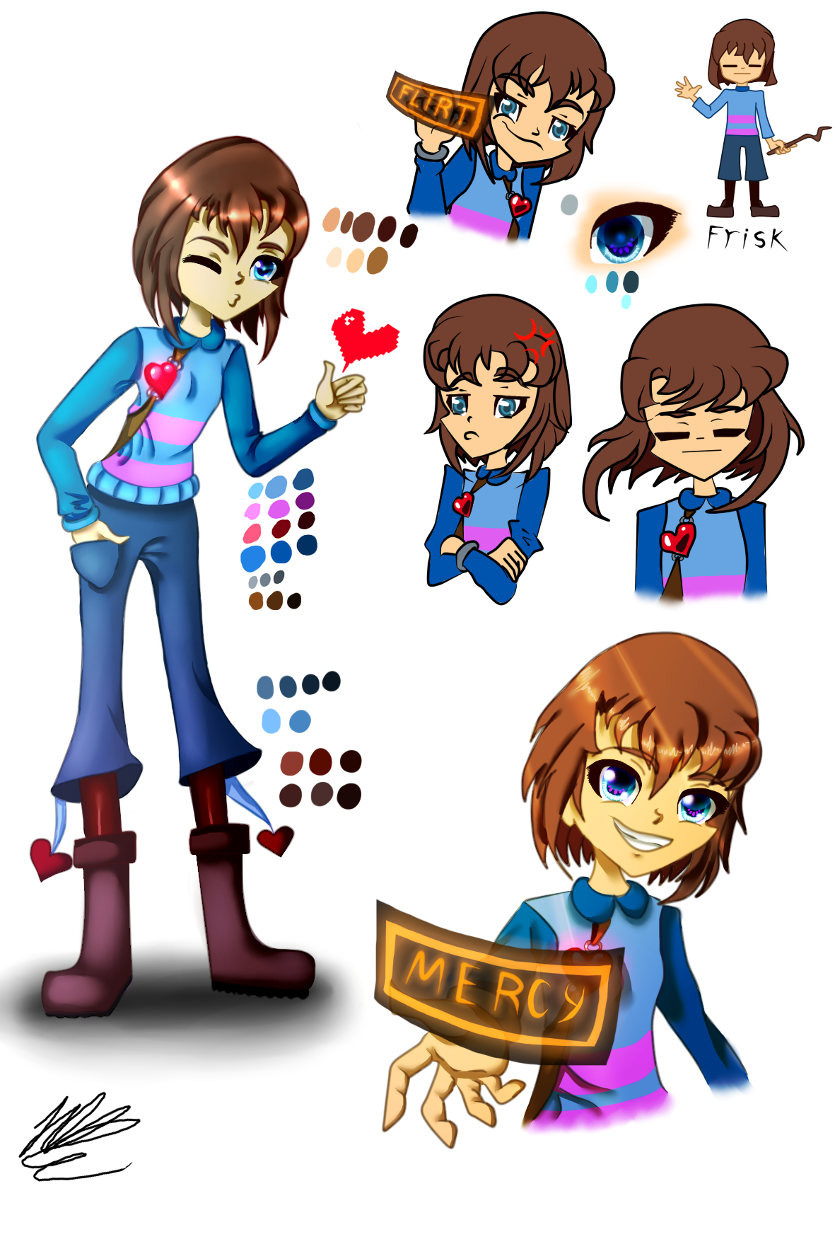 Frisk The Human By Nicuiolo On Deviantart