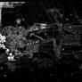 Black and White Flower PreMade BG