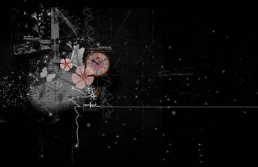 Dark Flowers PreMade Background